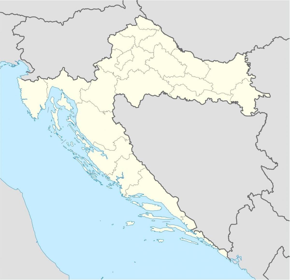 kroatien karta