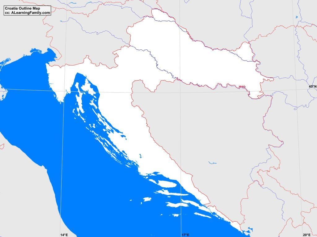 kroatien övergripande karta