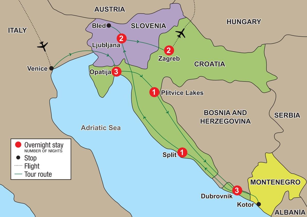 karta opatija, kroatien