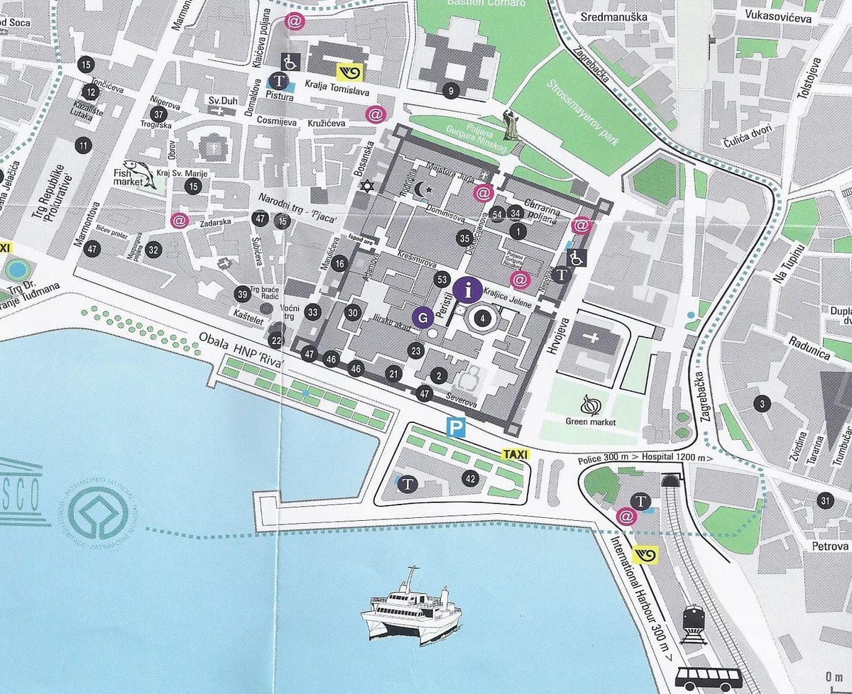 street map i split kroatien