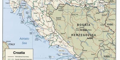 Kroatiska marinor karta