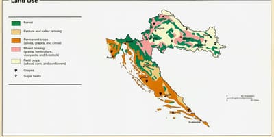 Karta över kroatien klimat