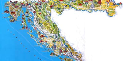 Kroatien platser att besöka karta