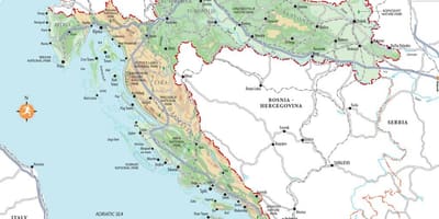 Split kroatien stränder karta