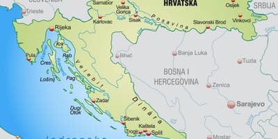 Norra kroatien karta