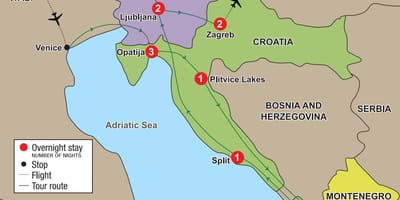 Karta opatija, kroatien