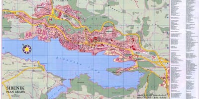 Karta šibenik kroatien
