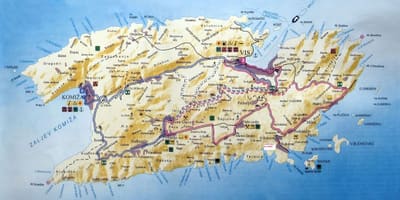 Karta vis kroatien